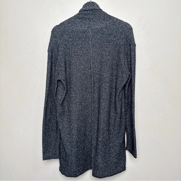 Roots Womens Medium Shawl Collar Heathered Black Knit Cardigan - Picture 15 of 15